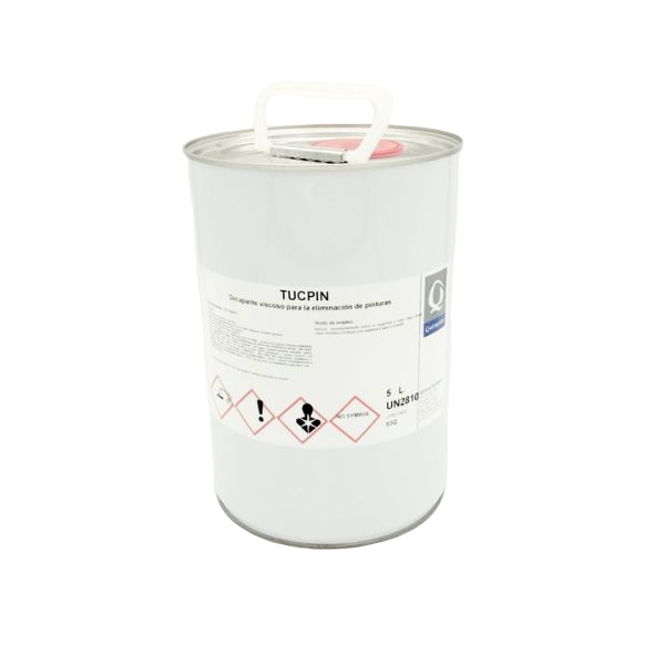 TUCPIN, Decapante viscoso para la eliminación de pinturas y barnices , (5  Lts.)