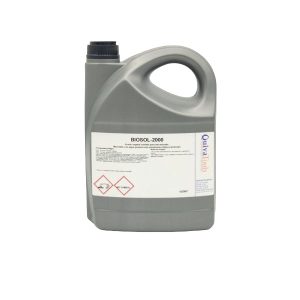 BIOSOL-2000 Aceite vegetal soluble para mecanizado. Mezclado con agua proporciona emulsiones blanco-lechosas
