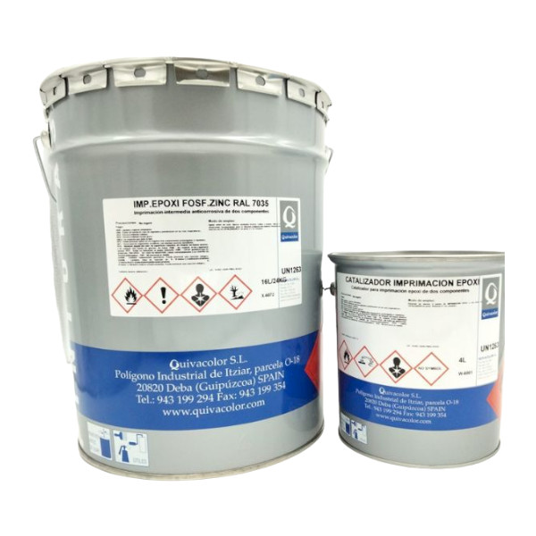 IMPRIMACIÓN EPOXI FOSFATO DE ZINC 2 COMPONENTES + CATALIZADOR
