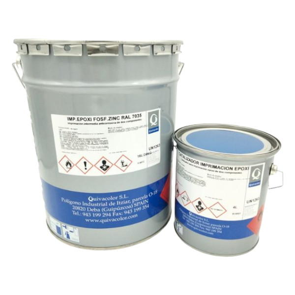 IMPRIMACIÓN EPOXI FOSFATO DE ZINC 2 COMPONENTES + CATALIZADOR - Imagen 2