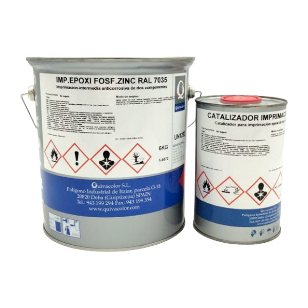IMPRIMACIÓN EPOXI FOSFATO DE ZINC 2 COMPONENTES + CATALIZADOR - Imagen 3